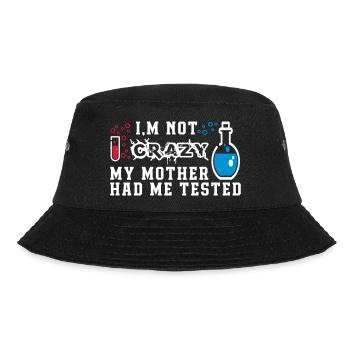 I'M NOT CRAZY - Bucket Hat - black - Front - Lela (165cm)