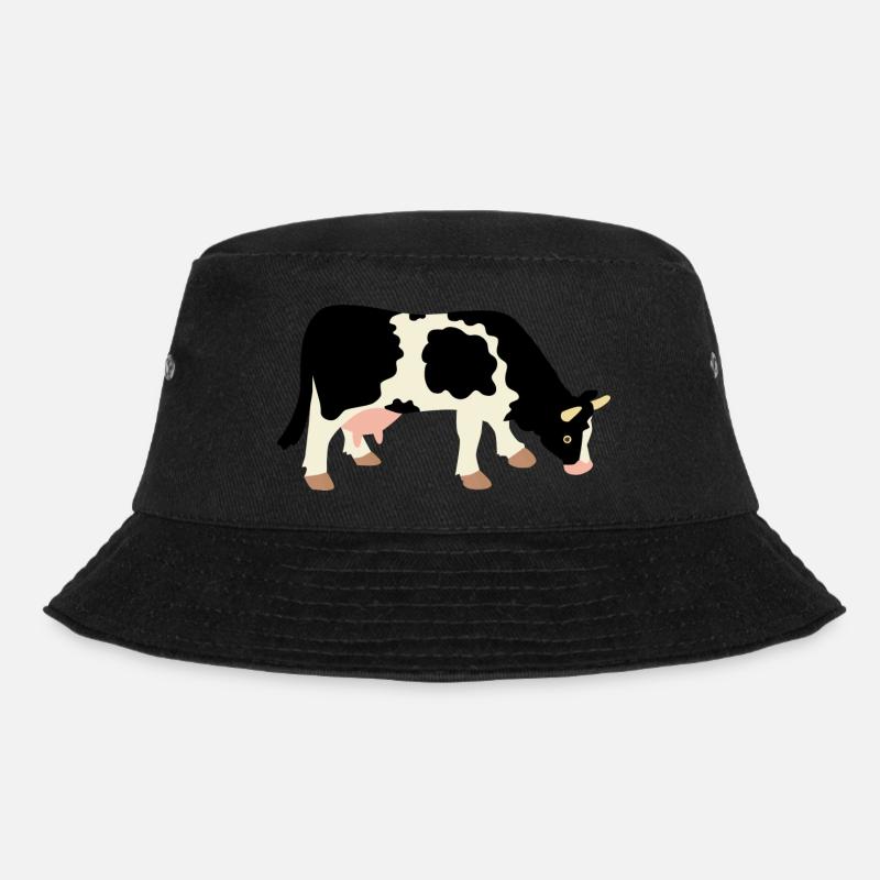 Kuh - Bucket Hat - Schwarz