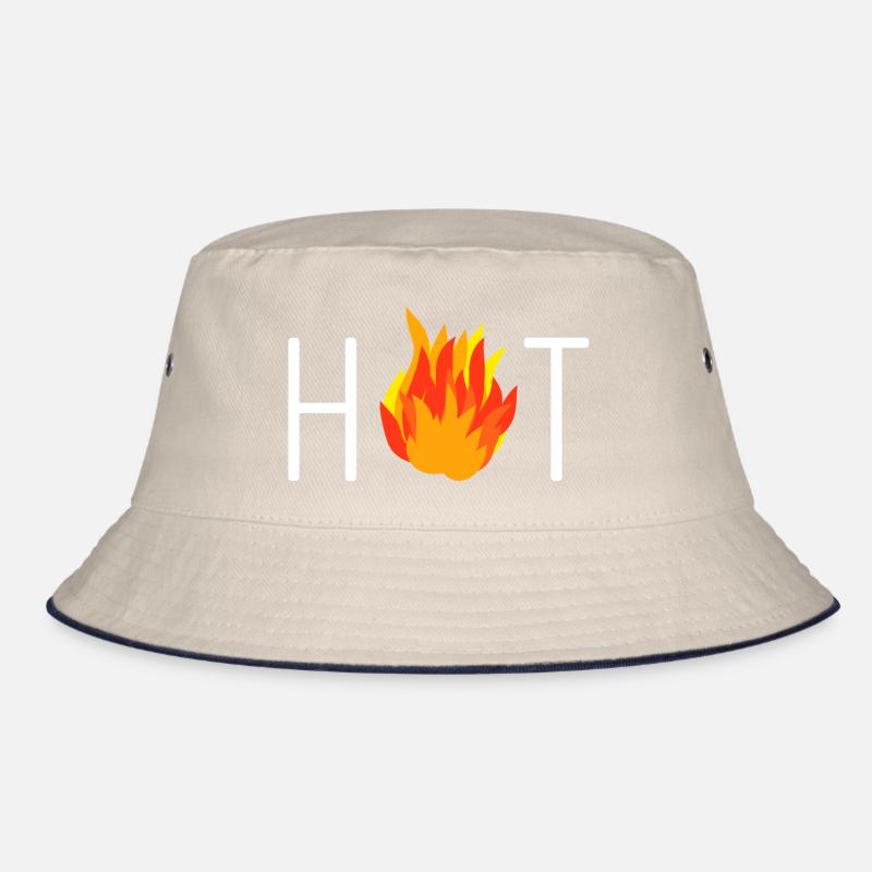 Fire, Flame, Hot, Gift Idea Bucket Hat