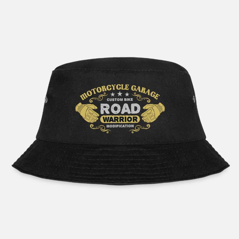 Motorradfahrer - Bucket Hat - Schwarz