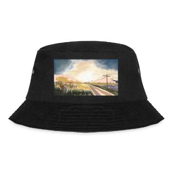 a country road - Bucket Hat - black - Front - Lela (165cm)