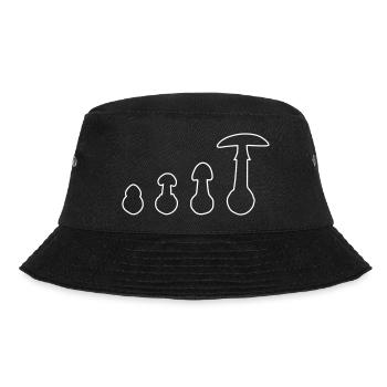 bulbous mushroom, amanita phalloides, death cap - Bucket Hat - black - Front - Lela (165cm)