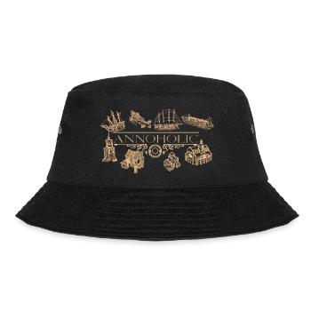 Annoholic - Bucket Hat - Schwarz - Vorne - Lela (165cm)