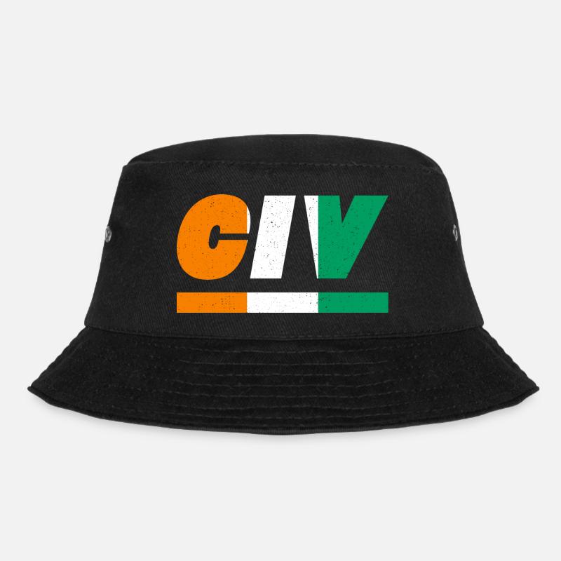 Côte d’Ivoire Drapeau drapeau CIV - Bob - noir