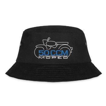 Moped Sperber Habicht 50 ccm Emblem - Bucket Hat - Schwarz - Vorne - Lela (165cm)