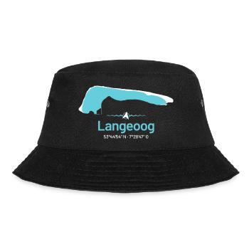 Langeoog | Design Map - Bucket Hat - black - Front - Lela (165cm)