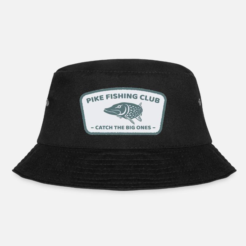 Cadeau rétro d'ange de club de pêche de brochet cool - Bob - noir