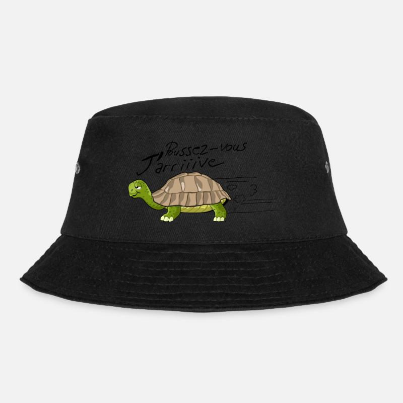 poussez vous arrive tortue dessin humour - Bob - noir