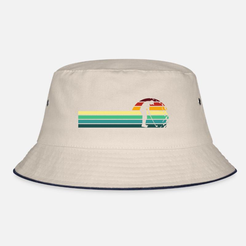 Retro Golf Golf T-Shirt Bucket Hat
