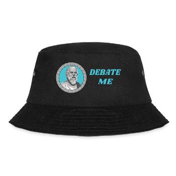 Socrates - debate me - Bucket Hat - black - Front - Lela (165cm)