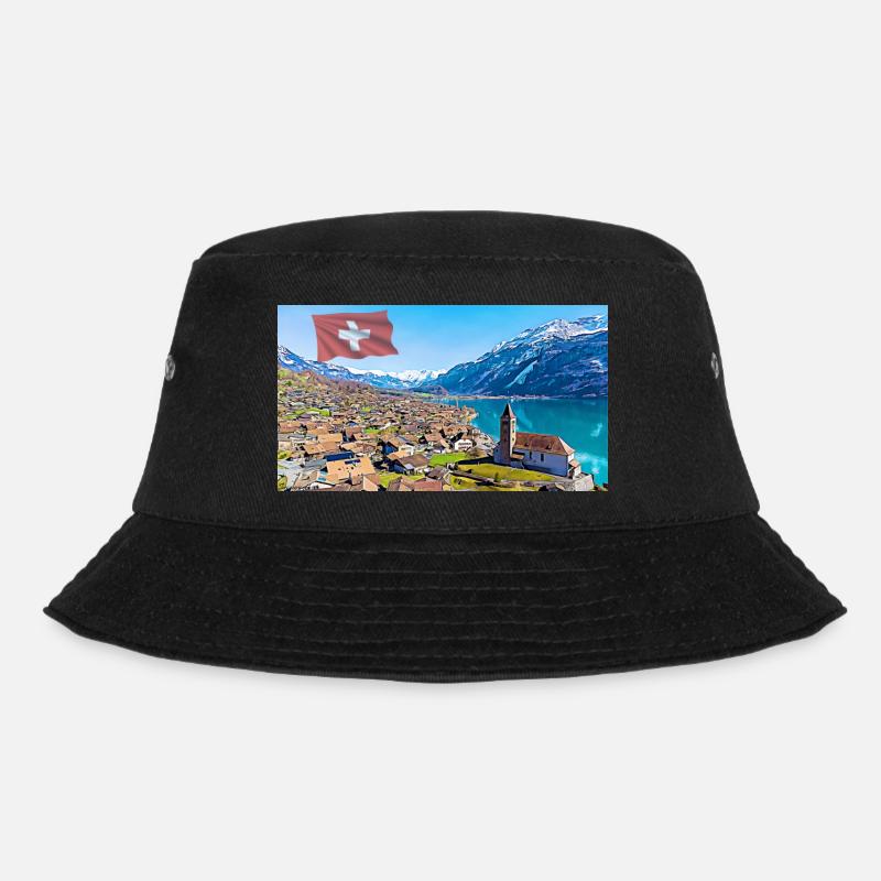 Brienz, Schweiz. - Bucket Hat - Schwarz