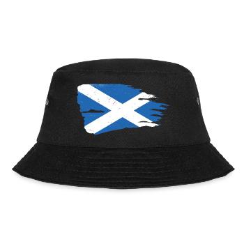Schottische Flagge für Schotte, Schottin und - Bucket Hat - Schwarz - Vorne - Lela (165cm)