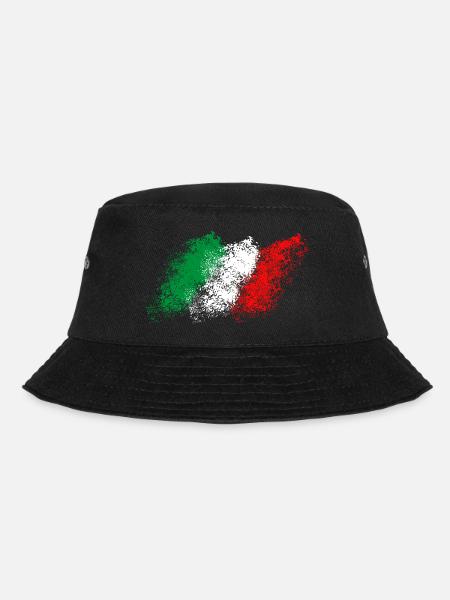 Drapeau italien Drapeau Vintage - Bob - noir