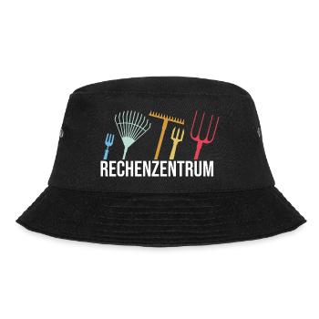 RECHENZENTRUM Gartenbau Gartenarbeiter Hobbygärtne - Bucket Hat - Schwarz - Vorne - Lela (165cm)