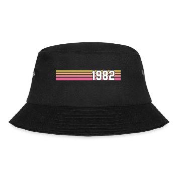 cadeau retro 1982 t-shirt 1982 - Bob - noir - Devant - Lela (165cm)
