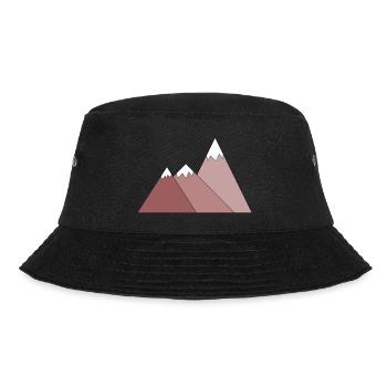 Berge - Bucket Hat - Schwarz - Vorne - Lela (165cm)