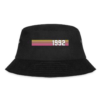 retro gift 1992 vintage 1992 - Bucket Hat - black - Front - Lela (165cm)