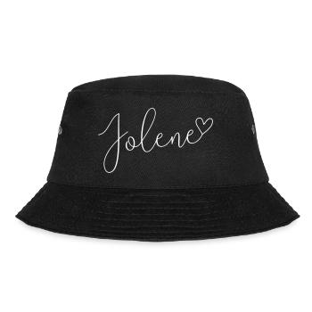 Jolene Name Vorname Mädchen - Bucket Hat - Schwarz - Vorne - Lela (165cm)