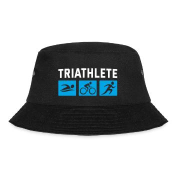 Triathlon Triathlete - Bucket Hat - Schwarz - Vorne - Lela (165cm)