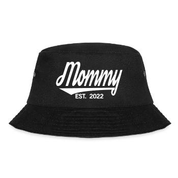 2022, Soon To Be Mom, Schwangerschaft enthüllen - Bucket Hat - Schwarz - Vorne - Lela (165cm)