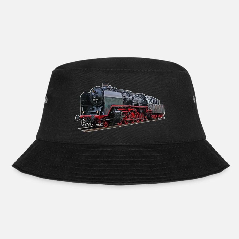 Dampflok BR 50 3501 - Bucket Hat - Schwarz