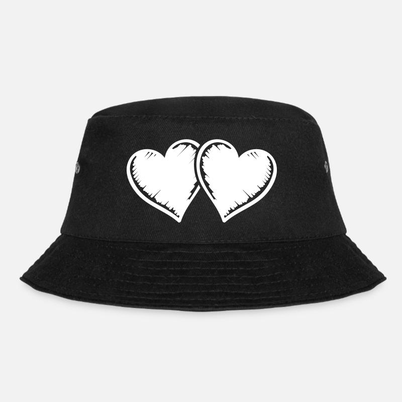 hearts symbol - Bucket Hat - black
