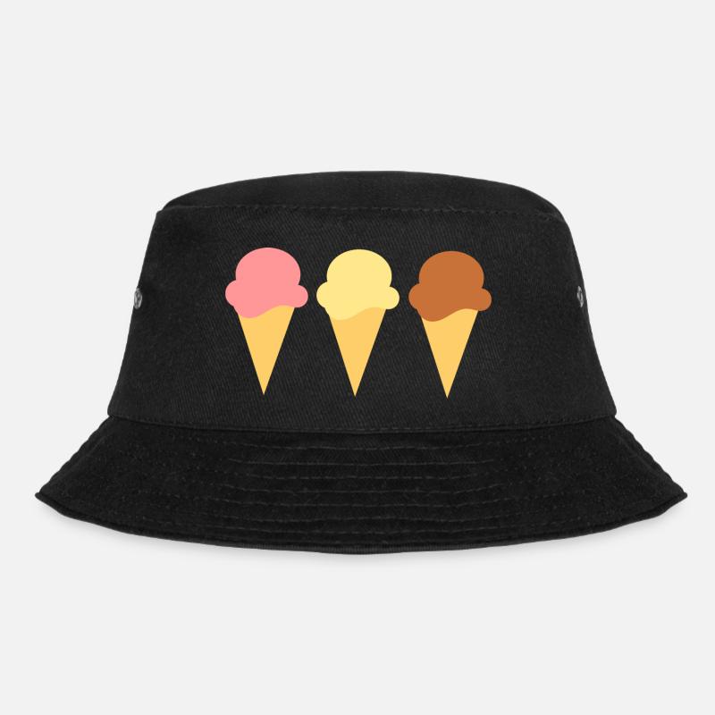 crème glacée crème glacée fraise glace vanille crème glacée chocolat glace - Bob - noir