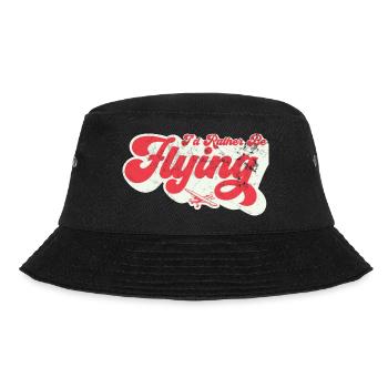 I'd Rather By Flying Pilot Aviation - Bucket Hat - black - Front - Lela (165cm)