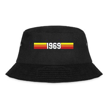 T-shirt rétro 1969 69 millésime 1969 - Bob - noir - Devant - Lela (165cm)