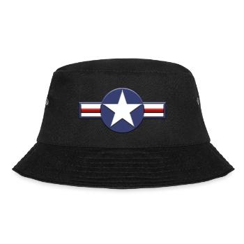 US ARMY AVIATION SYMBOL relief - Bucket Hat - black - Front - Lela (165cm)