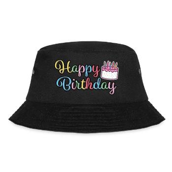 Joyeux anniversaire Joyeux gâteau d’anniversaire - Bob - noir - Devant - Lela (165cm)