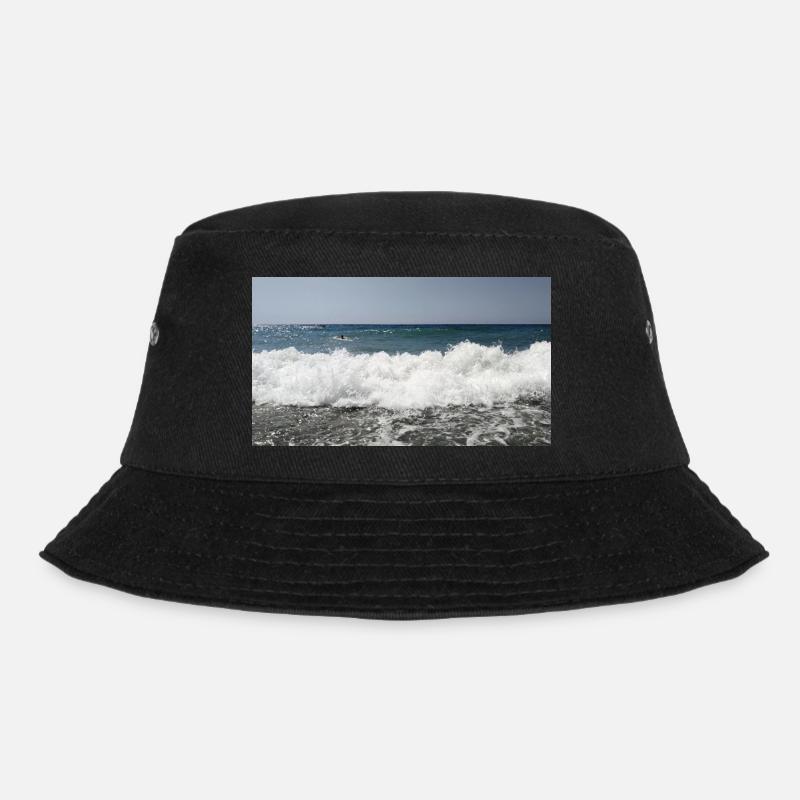 Sea Foam Wave - Bucket Hat - Schwarz