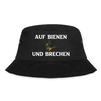Auf Bienen und brechen - Bucket Hat - Schwarz - Vorne - Lela (165cm)