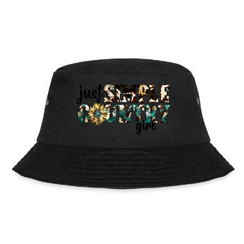 Country Musik ländlich Landei Countrymusiker Mom - Bucket Hat - Schwarz - Vorne - Lela (165cm)