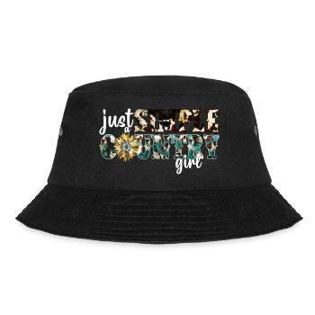 Country Musik ländlich Landei Countrymusiker Mom - Bucket Hat - Schwarz - Vorne - Lela (165cm)