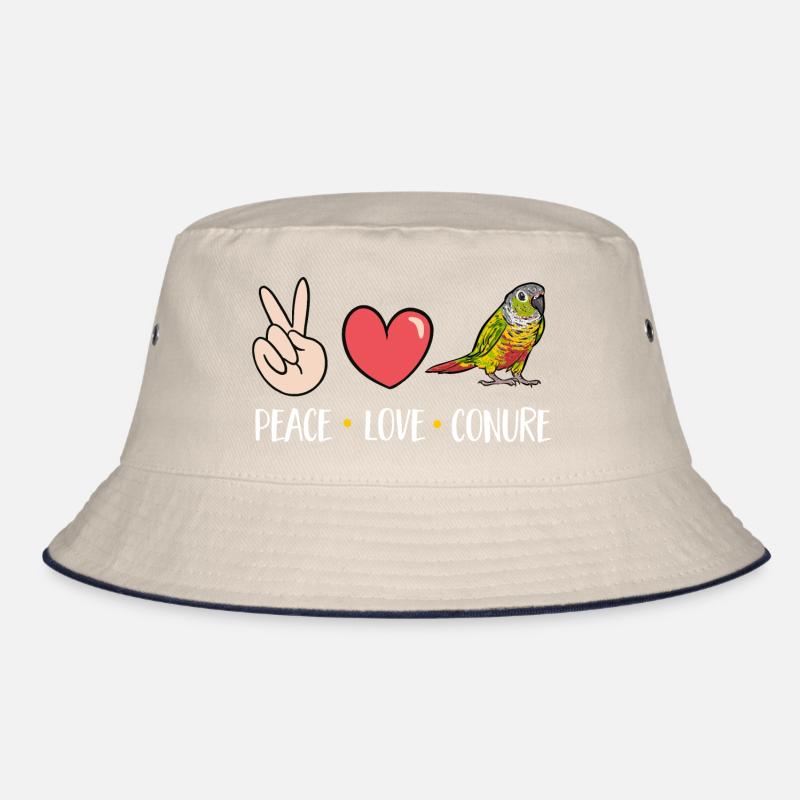 Molinasittich Papagei Vogel Sonnensittich Bucket Hat