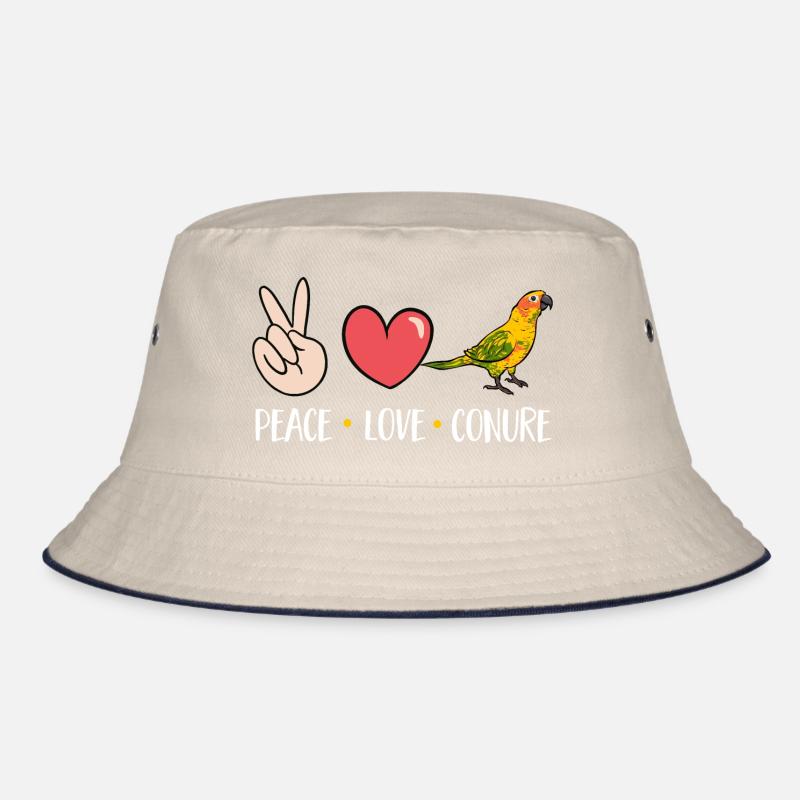 Molinasittich Papagei Vogel Sonnensittich Bucket Hat