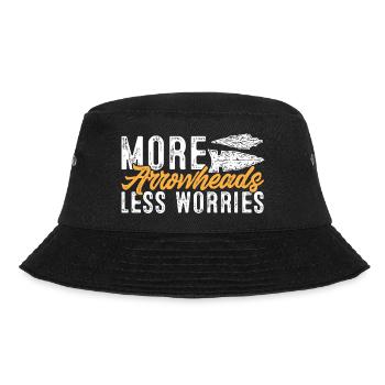 Arrowhead Hunting Pfeilspitzen Sammler - Bucket Hat - Schwarz - Vorne - Lela (165cm)