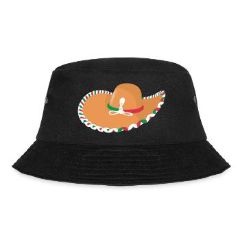 Mexikanischer Hut - Bucket Hat - Schwarz - Vorne - Lela (165cm)