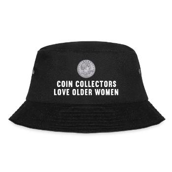 Numismatic Coin Collecting Gift - Bucket Hat - black - Front - Lela (165cm)