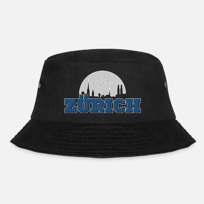 Zürich - Bucket Hat - Schwarz