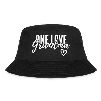 ONE LOVE GRANDMA. GRANDMA GIFT. - Bucket Hat - black - Front - Lela (165cm)