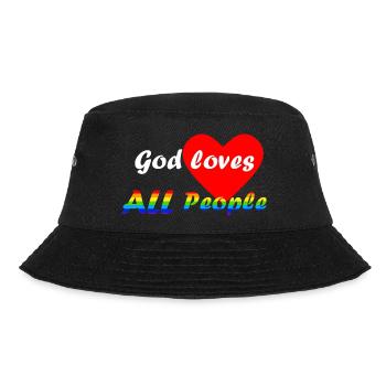 LGBTQ God Love Rainbow Flag Football - Bob - noir - Devant - Lela (165cm)
