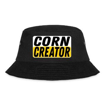 Corn Creator Mais Bauer Bäuerin Landwirte - Bucket Hat - Schwarz - Vorne - Lela (165cm)