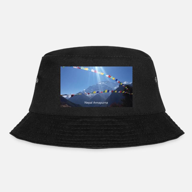 Nepal Annapurna - Bucket Hat - Schwarz