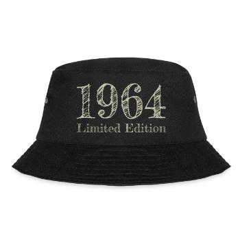 1964 - Bucket Hat - Schwarz - Vorne - Lela (165cm)