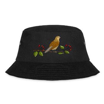 Vogel - Bucket Hat - Schwarz - Vorne - Lela (165cm)