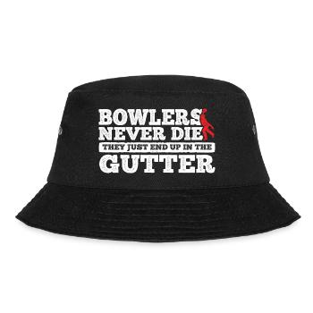 Bowling - Bucket Hat - Schwarz - Vorne - Lela (165cm)