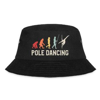 Pole Dancing Evolution Tänzerin Pole Fitness - Bucket Hat - Schwarz - Vorne - Lela (165cm)