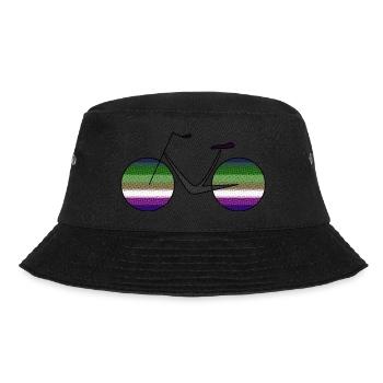 Fahrrad - Bucket Hat - Schwarz - Vorne - Lela (165cm)